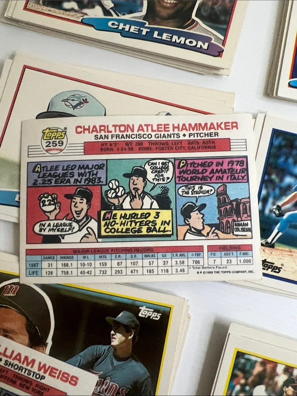 1988 Topps Big Vintage Oversized Baseball Card Lot 130+